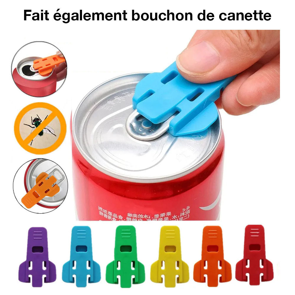 Ouvre-Boîte Papillon Rouge 2 En 1 - Ouvre Boîtes Et Canettes | Compact Pour Cuisine, Camping, Pique-Nique