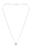 Collier plaqué rhodium 18 carats avec 7 cristaux Swarovski® - Livraison offerte