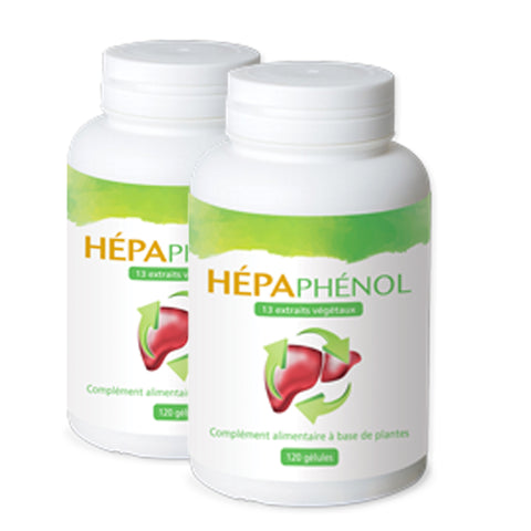 Hepaphenol - Complémentaire à base de plantes - pour nettoyer votre foie - Livraison Offerte