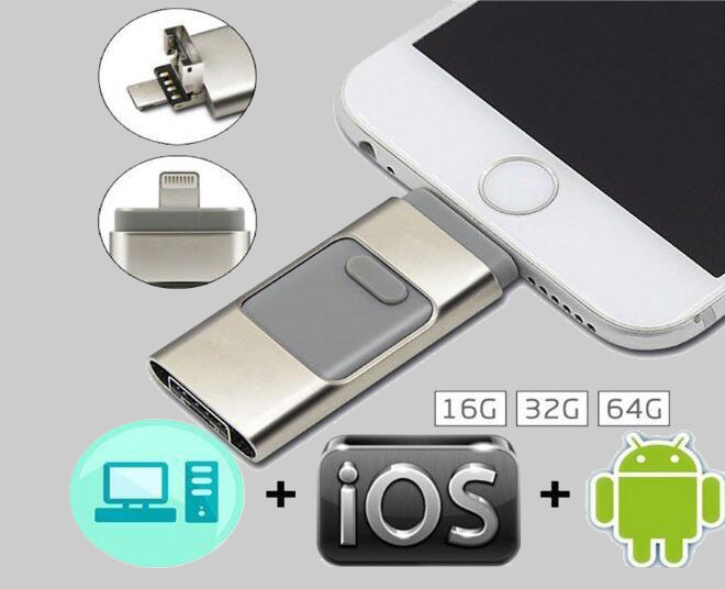 Clé USB pour smartphone - compatible IOS & Android - Livraison Offerte –  mondoshopping-boutique