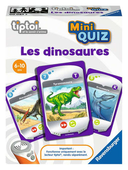 Jeu Mini Quiz + Jeu de cartes - Les dinosaures - Livraison offerte
