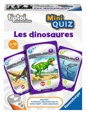 1 jeu Mini Quiz + Jeu de cartes - Les dinosaures + 1 mini Quiz + Jeu de cartes - Le corps humain - Livraison offerte