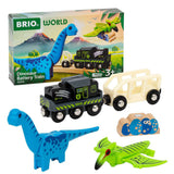 1 Train À Piles Dinosaure : 1 Locomotive + 1 Wagon + 2 Dinosaures Et Chargement + Mini Dino : Dinosaure En Briques À Construire + Jeu Mini Quiz + Jeu De Cartes - Les Dinosaures - Livraison Offerte