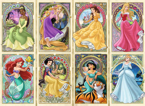 Puzzle 1000 pièces - Disney Princesses - Livraison offerte