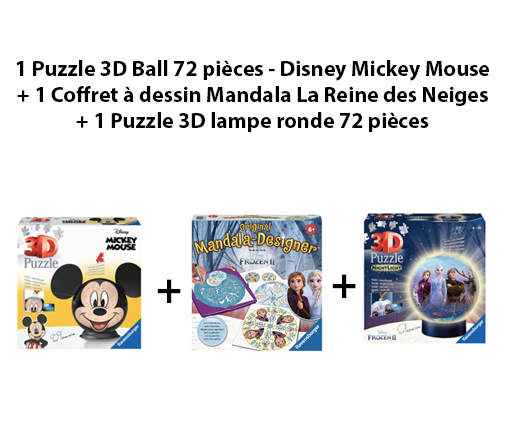 Puzzle Disney 3D Ball - 72 pièces - Puzzle 