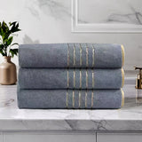 Lot de 3 serviettes de bain en corail Ultra-doux très absorbantes - Livraison offerte