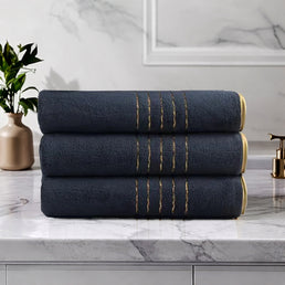 Lot de 3 serviettes de bain en corail Ultra-doux très absorbantes - Livraison offerte