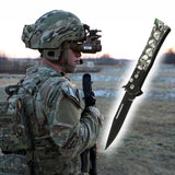 Couteau de poche pliable tactique militaire en acier - Livraison offerte