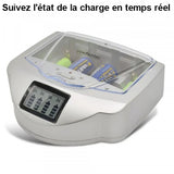 1 testeur de piles universel  + 1 chargeur de piles universel avec écran LCD - Livraison offerte