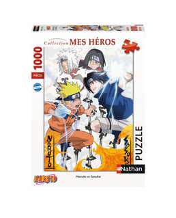 Puzzle 1000 pièces Naruto vs. Sasuke de la marque Nathan - Livraison offerte