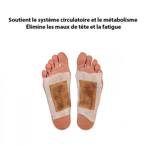 Lot de 10 patchs détox nettoyants pour les pieds - Livraison offerte