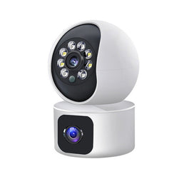 Caméra de surveillance à double objectif - Livraison offerte