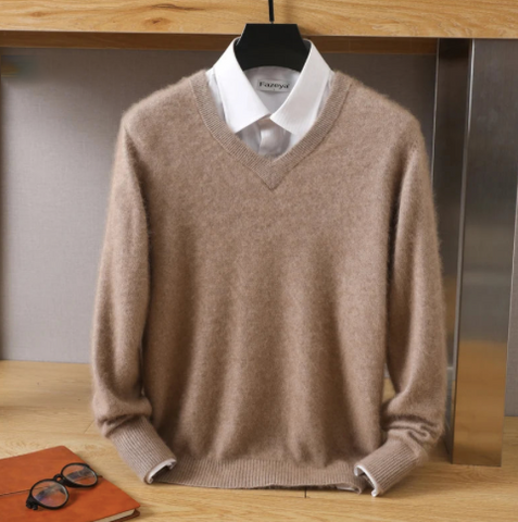 INCERUN Pull à col ample et zippé pour homme, automne et hiver INCERUN Pull à col ample et zippé pour homme, automne et hiver