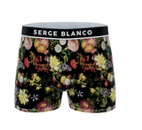 Lot de 6 boxers motifs à fleurs de la marque Serge Blanco + 1 Lot de 3 paires de chaussettes de la marque Serge Blanco - Livraison offerte