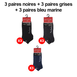 Lot de 9 paires de chaussettes Pierre Cardin - Livraison offerte