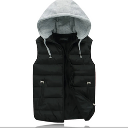 Doudoune chaude sans manche avec capuche - Livraison offerte