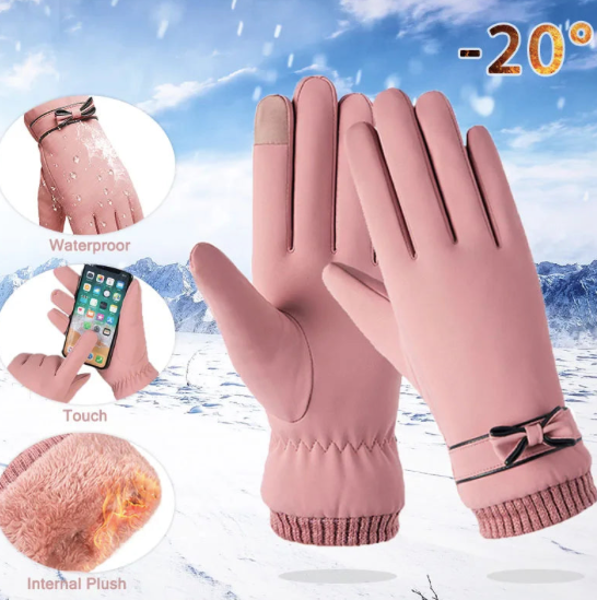 Feelorna Gants De Ski Femme – Chauds, Imperméables, Écran Tactile & Doublure Polaire, Parfaits Pour Ski, Rando & Vélo D'Hiver