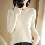 Pull chaud à col rond pour femme - Livraison offerte
