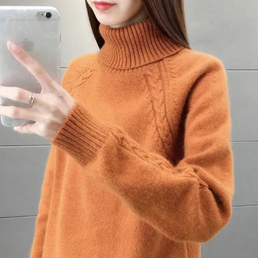 Pull chaud à col roulé pour femme — Collection Hiver 2023 2024 - Livraison offerte