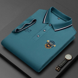 Polo à manches longues pour homme avec logo brodé - Livraison offerte