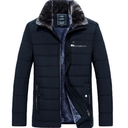 Veste Parka Chaude avec Col fourré pour Homme - Livraison offerte