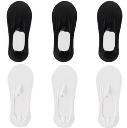 Lot de 6 paires de Chaussettes invisibles pour femme - Livraison offerte
