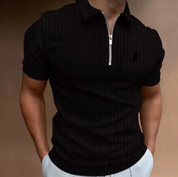 Polo à Manches Courtes pour Homme Zippé - Livraison offerte