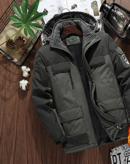 Parka chaude imperméable pour homme avec capuche - Livraison offerte