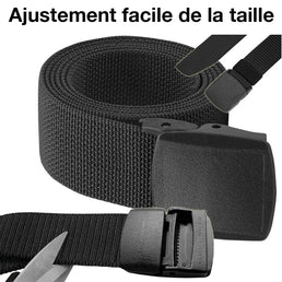 Ceinture tactique militaire avec boucle - Livraison offerte
