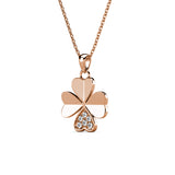 Collier et pendentif pétale Clover orné de 6 cristaux Swarovski - Livraison Offerte