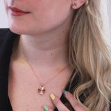 Collier et pendentif pétale Clover orné de 6 cristaux Swarovski - Livraison Offerte