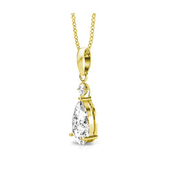 Collier pendentif princesse orné de 2 cristaux autrichiens de haute qualité - Livraison offerte