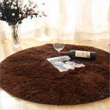 Tapis peluche rond moelleux - Livraison offerte