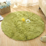 Tapis peluche rond moelleux - Livraison offerte