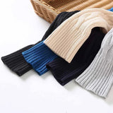 Pull côtelé en tricot à col montant avec fermeture éclair pour homme - Livraison offerte