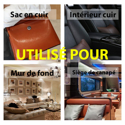 Kit de réparation auto-adhésif et découpable PU cuir pour canapé et siège auto - Livraison offerte