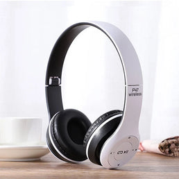 casque blanc bluetooth avec cable usb inclus - livraison offerte