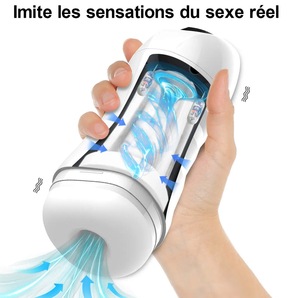 Masturbateur Automatique Vibrant Avec Aspiration