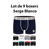 Lot de 9 boxers Serge Blanco - Livraison offerte