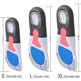 Lot de 2 Semelles orthopédique à gel - Livraison offerte