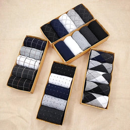 Coffret cadeau de 5 paires de chaussettes pour homme - Livraison offerte