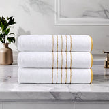 Lot de 3 serviettes de bain en corail Ultra-doux très absorbantes - Livraison offerte