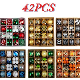 Lot de 42 Pieces De Decoration De Sapin De Noel - Livraison offerte