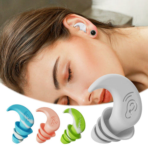 Lot de 2 Bouchons d’oreilles en silicone anti-bruit - Livraison offerte