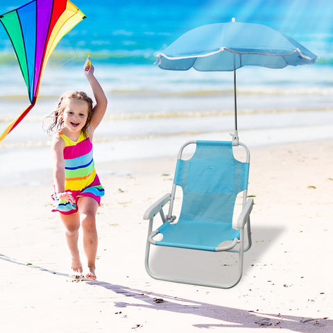 Chaise D'Extérieur Pour Enfants, Chaise De Plage Avec Parasol, Chaise Pliante D'Extérieur Légère Chaise D'Extérieur Pour Enfants, Chaise De Plage Avec Parasol, Chaise Pliante D'Extérieur Légère