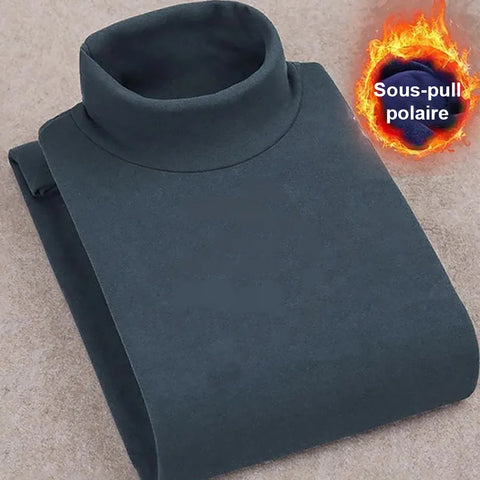 Sous-pull polaire chaud en velours - Livraison offerte