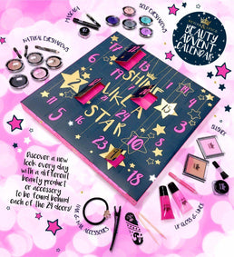 Calendrier de l'avent maquillage et accessoires "SHINE LIKE A STAR" - Livraison offerte