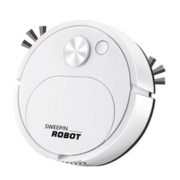 Robot aspirateur absorbeur automatique blanc - Livraison offerte