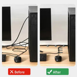 20 attaches de câbles auto-adhésives - Livraison Offerte