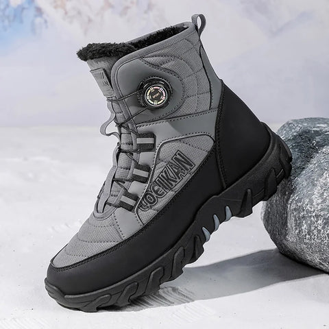 Bottes de neige chaudes, fourrées et décontractées pour homme résistantes aux températures froides - Livraison offerte